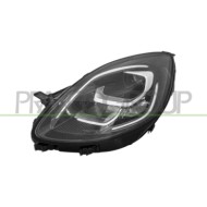 Proiettore Sinistro H1 Led Elettrico Motore Luce Diurna Led Cromato Nero Versione Valeo Mod. Titanium FORD PUMA 12/2019-02/2024