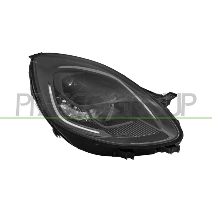 DX_SCRITTA_LOGO.jpg Proiettore Destro H1 Led Elettrico Motore Luce Diurna Led Nero Versione Valeo Mod. St Line FORD PUMA Dal 12/