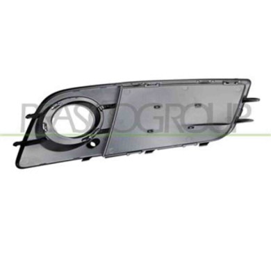 AD0242124_3.JPG Griglia Sinistra Paraurti Nera Goffrata Per Audi A4 (b8) Dal 2007 Al 2011