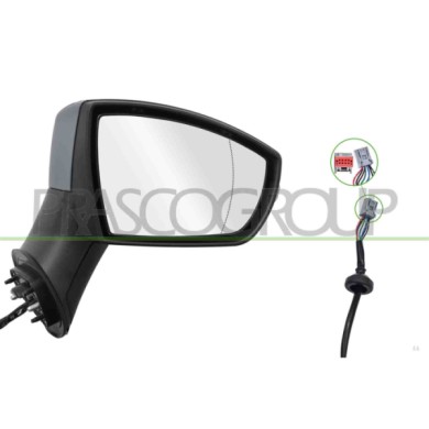 LIBRETTO_RICHIESTA_TARGA.JPG Retrovisore Destro Elettrico Con Primer Termico Con Fanale Asferico 7 Pins FORD ECOSPORT Dal 01/201
