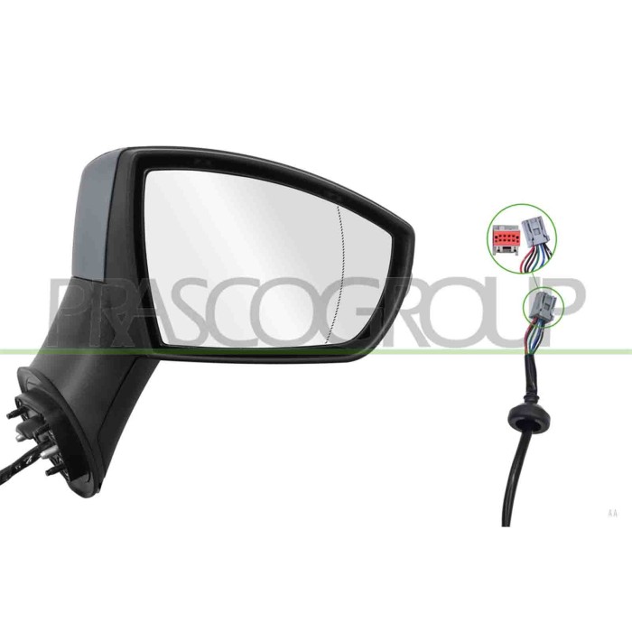 LIBRETTO_RICHIESTA_TARGA.JPG Retrovisore Destro Elettrico Con Primer Termico Con Fanale Asferico 7 Pins FORD ECOSPORT Dal 01/201