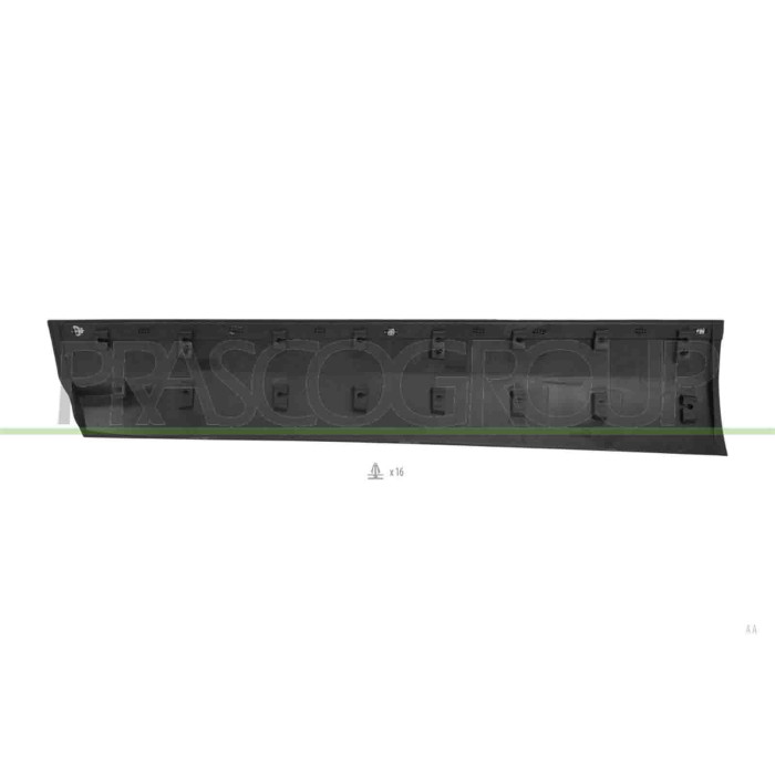 LIBRETTO_RICHIESTA_TARGA.JPG Modanatura Porta Anteriore Destra Nera Con Profilo Cromato Compatibile Per FORD KUGA Dal 01/2013 Al