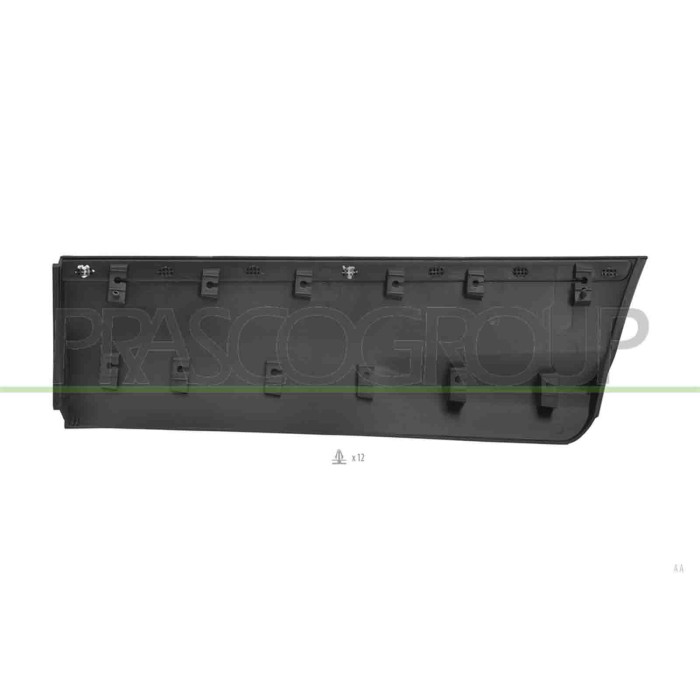 LIBRETTO_RICHIESTA_TARGA.JPG Modanatura Porta Posteriore Destra Nera Con Profilo Cromato Compatibile Per FORD KUGA Dal 01/2013 A