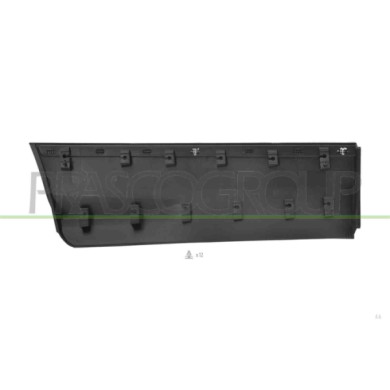 LIBRETTO_RICHIESTA_TARGA.JPG Modanatura Porta Posteriore Sinistra Nera Con Profilo Cromato Compatibile Per FORD KUGA Dal 01/2013