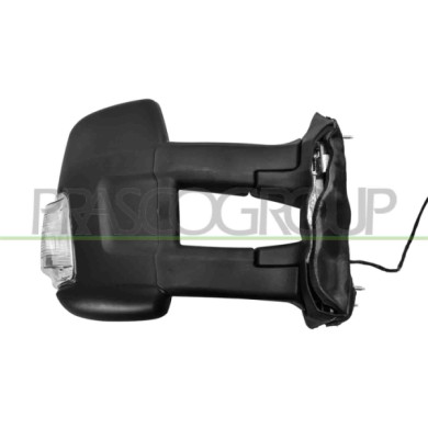 DX_SCRITTA_LOGO.jpg Retrovisore Destro Elettrico Nero Termico Fanale Bianco Braccio Medio Convesso 6 Pins FORD TRANSIT (TTG) Dal