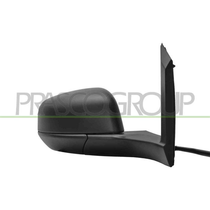 DX_SCRITTA_LOGO.jpg Retrovisore Destro Elettrico Nero Termico Chiudibile Blis Asferico 8 Pins FORD TRANSIT/TOURNEO CONNECT 2014-