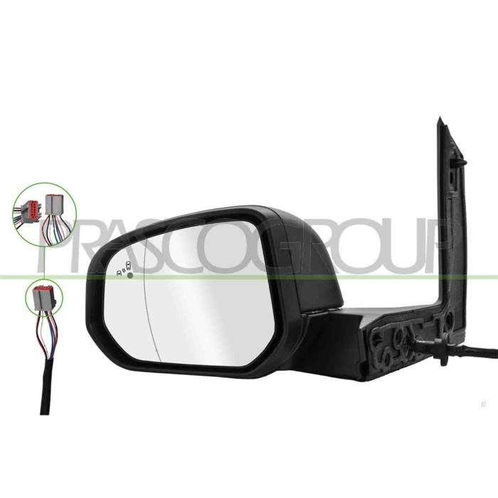LIBRETTO_RICHIESTA_TARGA.JPG Retrovisore Sinistro Elettrico Nero Termico Chiudibile Blis Asferico 8 Pins FORD TRANSIT/TOURNEO CO