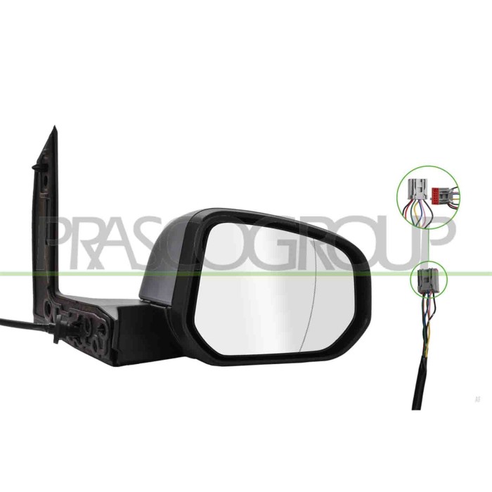 LIBRETTO_RICHIESTA_TARGA.JPG Retrovisore Destro Elettrico Con Primer Termico Chiudibile Asferico 7 Pins FORD TRANSIT/TOURNEO CON