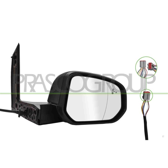 LIBRETTO_RICHIESTA_TARGA.JPG Retrovisore Destro Elettrico Nero Termico Chiudibile Blis Asferico 9 Pins FORD TRANSIT/TOURNEO CONN