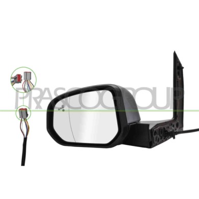 LIBRETTO_RICHIESTA_TARGA.JPG Retrovisore Sinistro Elettrico Primer Termico Chiudibile Blis Asferico 9 Pins FORD TRANSIT/TOURNEO 