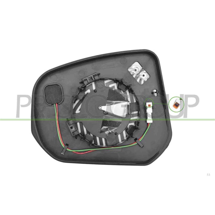 LIBRETTO_RICHIESTA_TARGA.JPG Piastra Specchio Destra Termica Con Blis Asferica Compatibile Per FORD TRANSIT/TOURNEO CONNECT (CHC