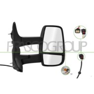LIBRETTO_RICHIESTA_TARGA.JPG Retrovisore Destro Elettrico Nero Termico Con Fanale Lampadina 5W Braccio Lungo Convesso 6 Pins FOR