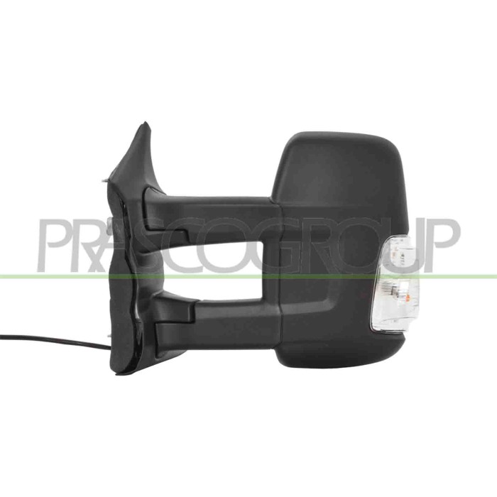 NEUTRO.jpg Retrovisore Sinistro Elettrico Nero Termico Fanale Lampadina 5W Braccio Lungo Convesso 6 Pins FORD TRANSIT Dal 09/201