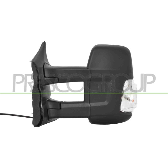 NEUTRO.jpg Retrovisore Sinistro Elettrico Nero Termico Fanale Lampadina 16W Braccio Lungo Convesso 6 Pins FORD TRANSIT Dal 09/20