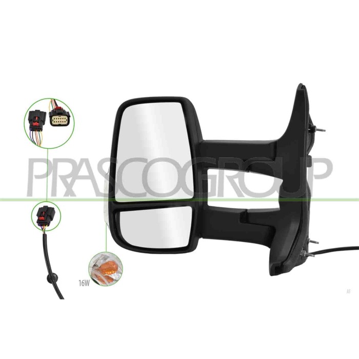 LIBRETTO_RICHIESTA_TARGA.JPG Retrovisore Sinistro Elettrico Nero Termico Fanale Lampadina 16W Braccio Lungo Convesso 6 Pins FORD