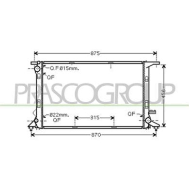 AD024R008_1.JPG Radiatore Per Audi A4 (b8) Dal 2007 Al 2011