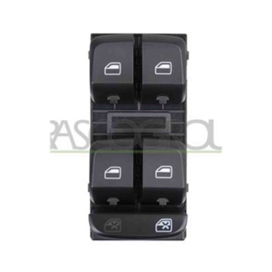 AD024WS04_1.JPG Pulsantiera Nera Per Audi A4 (b8) Dal 2007 Al 2011