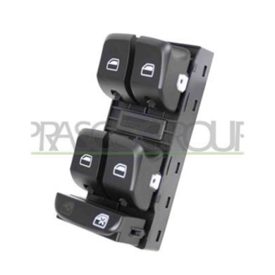 AD024WS04_2.JPG Pulsantiera Nera Per Audi A4 (b8) Dal 2007 Al 2011