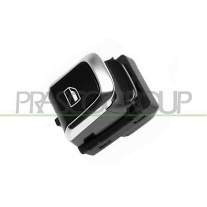 GUIDA_ALLA_SCELTA.JPG Interruttore Alzacristallo Nero/bordo Cromato Per Audi A4 (b8) Dal 2007 Al 2011