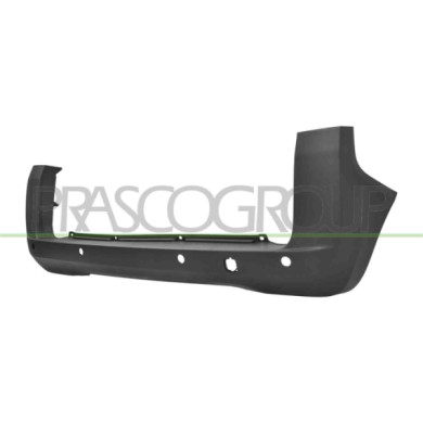 NEUTRO.jpg Paraurti Posteriore Nero Goffrato Con Fori Pdc Mod. Portellone Compatibile Per FIAT QUBO Dal 09/2008 Al 03/2016 73548