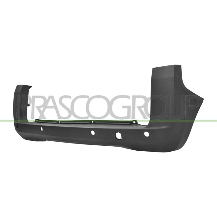 NEUTRO.jpg Paraurti Posteriore Nero Goffrato Con Fori Pdc Mod. Portellone Compatibile Per FIAT QUBO Dal 09/2008 Al 03/2016 73548