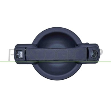 SX_SCRITTA_LOGO.jpg Maniglia Anteriore+Porta Laterale Scorrevole Sinistra Esterna Nera Compatibile Per FIAT DOBLO' Dal 01/2000 A