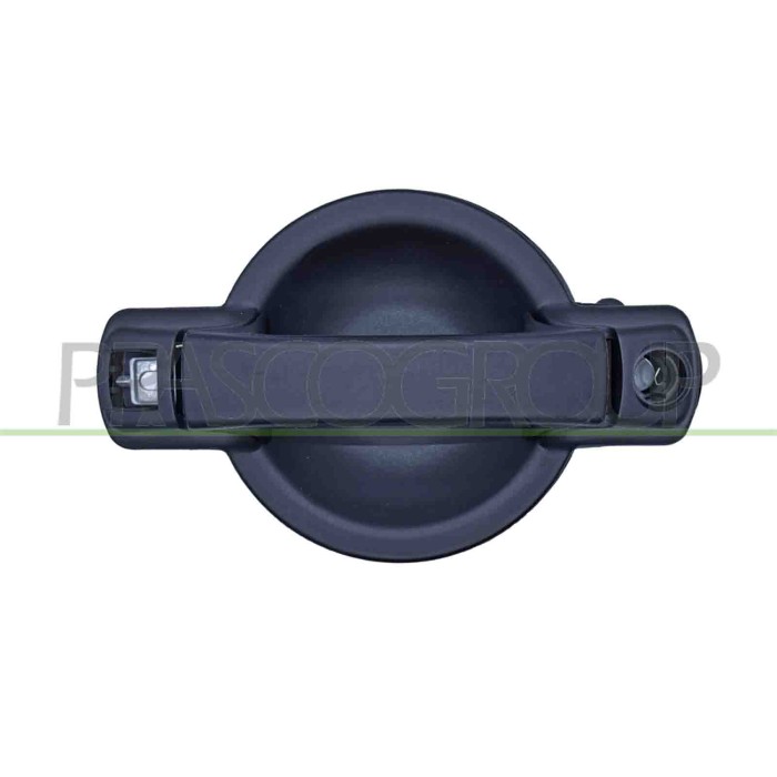 SX_SCRITTA_LOGO.jpg Maniglia Anteriore+Porta Laterale Scorrevole Sinistra Esterna Nera Compatibile Per FIAT DOBLO' Dal 01/2000 A