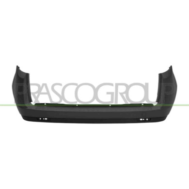 LIBRETTO_RICHIESTA_TARGA.JPG Paraurti Posteriore Nero Mod. Portellone Compatibile Per FIAT DOBLO' Dal 09/2009 Al 12/2014 Codice 
