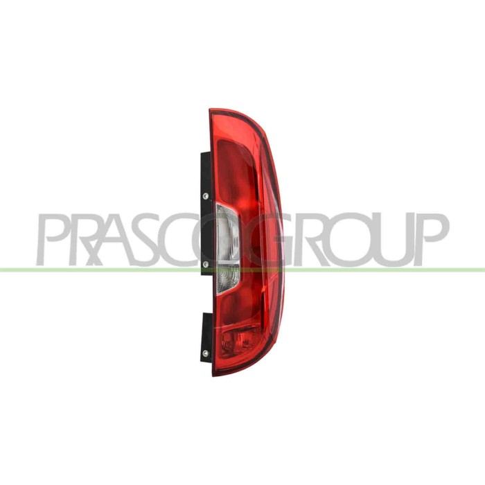 DX_SCRITTA_LOGO.jpg Fanale Posteriore Destro Senza Porta Lampada Mod. 2 Porte Compatibile Per FIAT DOBLO' Dal 01/2015 Al 05/2022