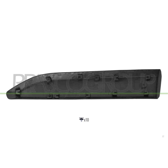 LIBRETTO_RICHIESTA_TARGA.JPG Modanatura Porta Anteriore Destra Con Clips Nera Goffrata Compatibile Per CITROEN BERLINGO Dal 03/2