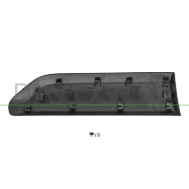 LIBRETTO_RICHIESTA_TARGA.JPG Modanatura Porta Scorrevole Sinistra Con Clips Nera Goffrata Compatibile Per CITROEN BERLINGO Dal 0