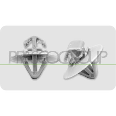 NEUTRO.jpg Clips Fissaggio Modanature (5 Pezzi) Compatibile Per NISSAN KUBISTAR Dal 05/2003 Al 08/2007 Codice Originale 50032689