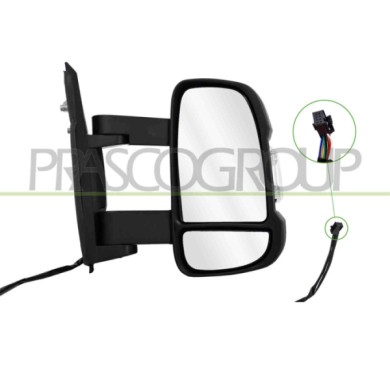 LIBRETTO_RICHIESTA_TARGA.JPG Retrovisore Destro Elettrico Nero Termico Con Fanale Bianco Convesso Braccio Medio 8 Pins CITROEN J
