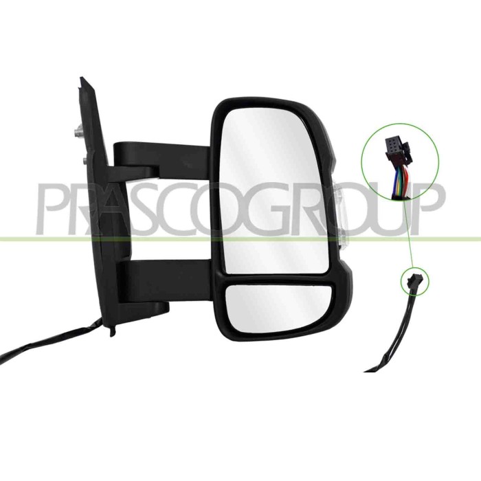 LIBRETTO_RICHIESTA_TARGA.JPG Retrovisore Destro Elettrico Nero Termico Con Fanale Bianco Convesso Braccio Medio 8 Pins CITROEN J