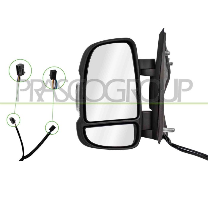 LIBRETTO_RICHIESTA_TARGA.JPG Retrovisore Sinistro Elettrico Nero Termico Chiudibile Fanale Sonda Lampadina 5W 12 Pins Mod. 10   