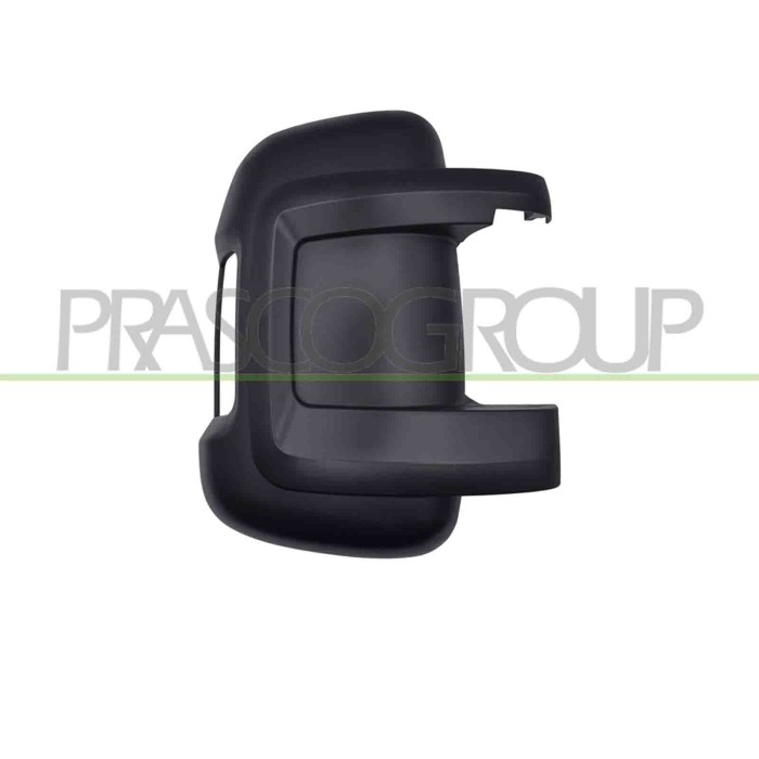 DX_SCRITTA_LOGO.jpg Calotta Retrovisore Destro Nera Con Sede Fanale Braccio Corto Compatibile Per CITROEN JUMPER Dal 01/2006 Al 