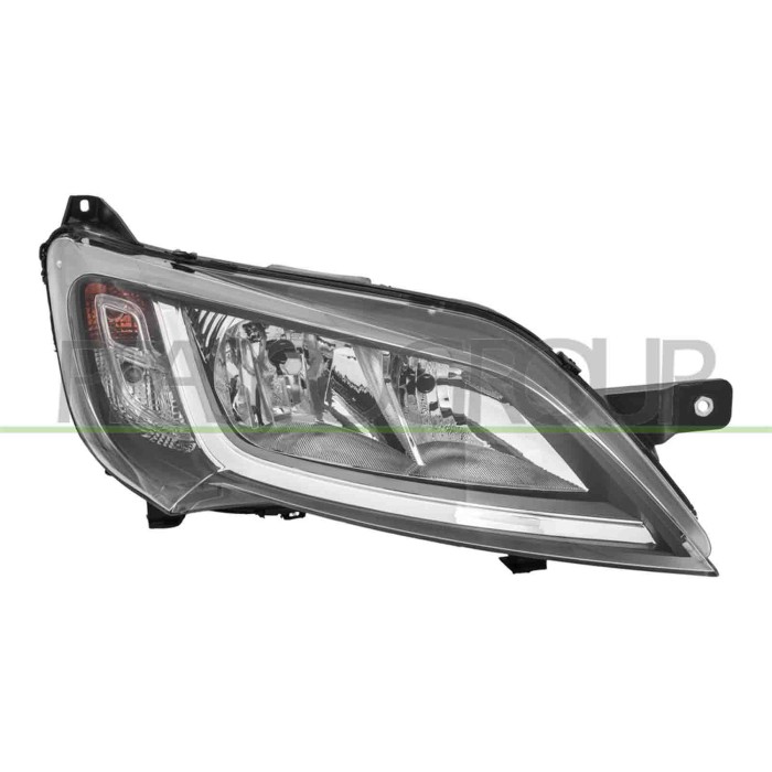 LIBRETTO_RICHIESTA_TARGA.JPG Proiettore Destro H7+H7 Elettrico Con Motore Nero Compatibile Per CITROEN JUMPER Dal 07/2014 Al 10/