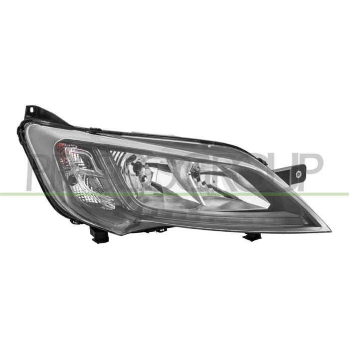 DX_SCRITTA_LOGO.jpg Proiettore Destro H7+H7 Elettrico Con Motore Con Luce Direzionale Led Nero CITROEN JUMPER Dal 07/2014 Al 10/