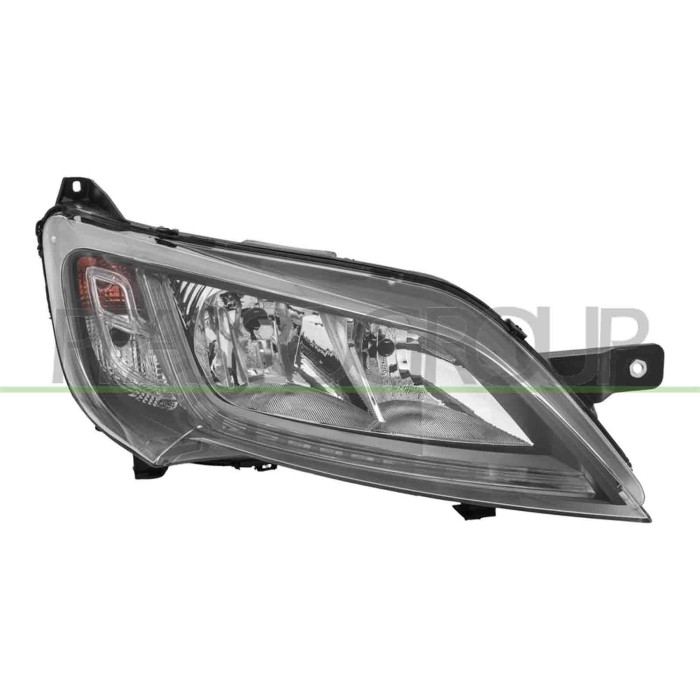 LIBRETTO_RICHIESTA_TARGA.JPG Proiettore Destro H7+H7 Elettrico Con Motore Con Luce Direzionale Led Nero CITROEN JUMPER Dal 07/20