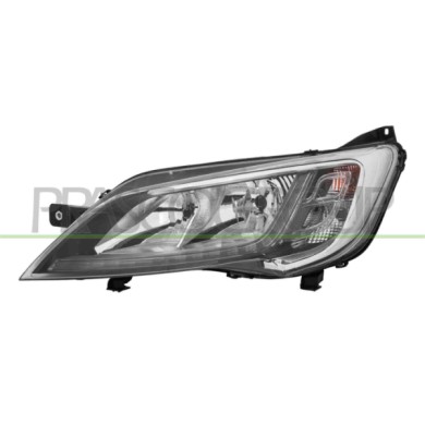 NEUTRO.jpg Proiettore Sinistro H7+H7 Elettrico Con Motore Con Luce Direzionale Led Cromato CITROEN JUMPER Dal 07/2014 Al 10/2023