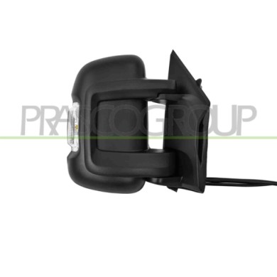DX_SCRITTA_LOGO.jpg Retrovisore Destro Elettrico Nero Termico Fanale Lampadina 16W Blis Braccio Corto Convesso 10 Pins CITROEN J