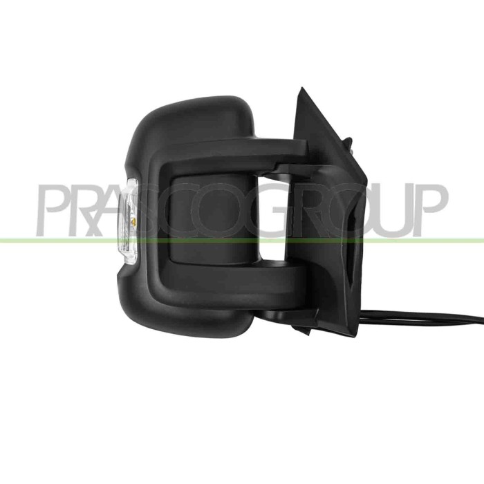 DX_SCRITTA_LOGO.jpg Retrovisore Destro Elettrico Nero Termico Fanale Lampadina 16W Blis Braccio Corto Convesso 10 Pins CITROEN J