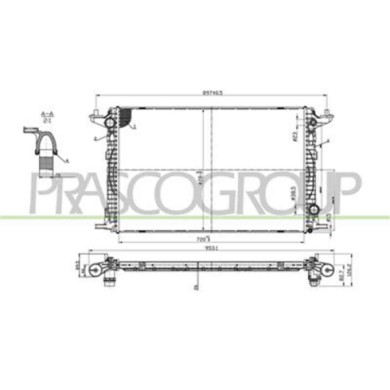 AD026R004_2.JPG Radiatore Per Audi A4 (b9) Dal 2015 Al 2019