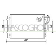 Condensatore Compatibile Per HYUNDAI IX20 Dal 10/2010 Al 09/2015 Codice Originale 976061P000