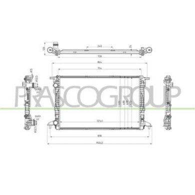AD026R005_2.JPG Radiatore Per Audi A4 (b9) Dal 2015 Al 2019