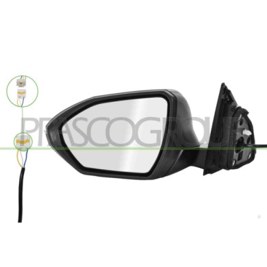 LIBRETTO_RICHIESTA_TARGA.JPG Retrovisore Sinistro Elettrico Con Primer Con Profilo Nero Convesso 3 Pins HYUNDAI TUCSON (NX4) Dal