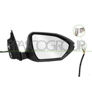 LIBRETTO_RICHIESTA_TARGA.JPG Retrovisore Destro Elettrico Primer Termico Chiudibile Fanale Profilo Nero Convesso 8 Pins HYUNDAI 