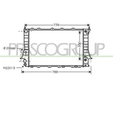 AD029R002_1.JPG Radiatore Per Audi 100 Dal 1990 Al 1994