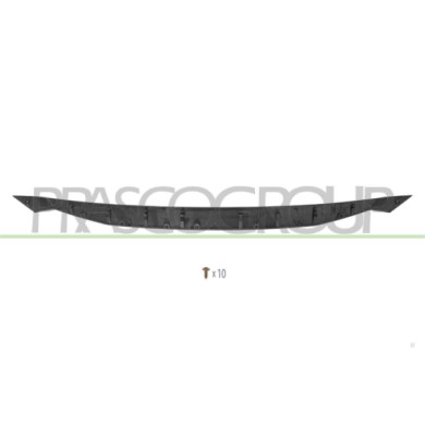 LIBRETTO_RICHIESTA_TARGA.JPG Modanatura Griglia Radiatore Superiore Nera Lucida Compatibile Per ISUZU D-MAX SINGLE CAB Dal 01/20