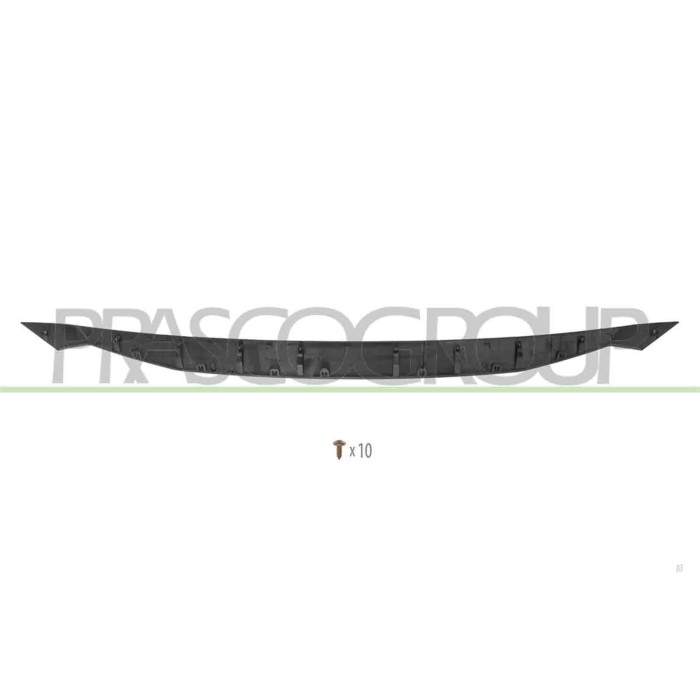 LIBRETTO_RICHIESTA_TARGA.JPG Modanatura Griglia Radiatore Superiore Nera Lucida Compatibile Per ISUZU D-MAX SINGLE CAB Dal 01/20